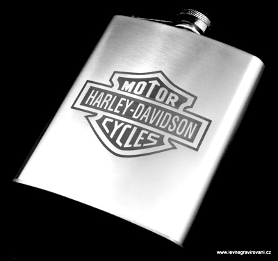 Nerezová placatka Harley Davidson